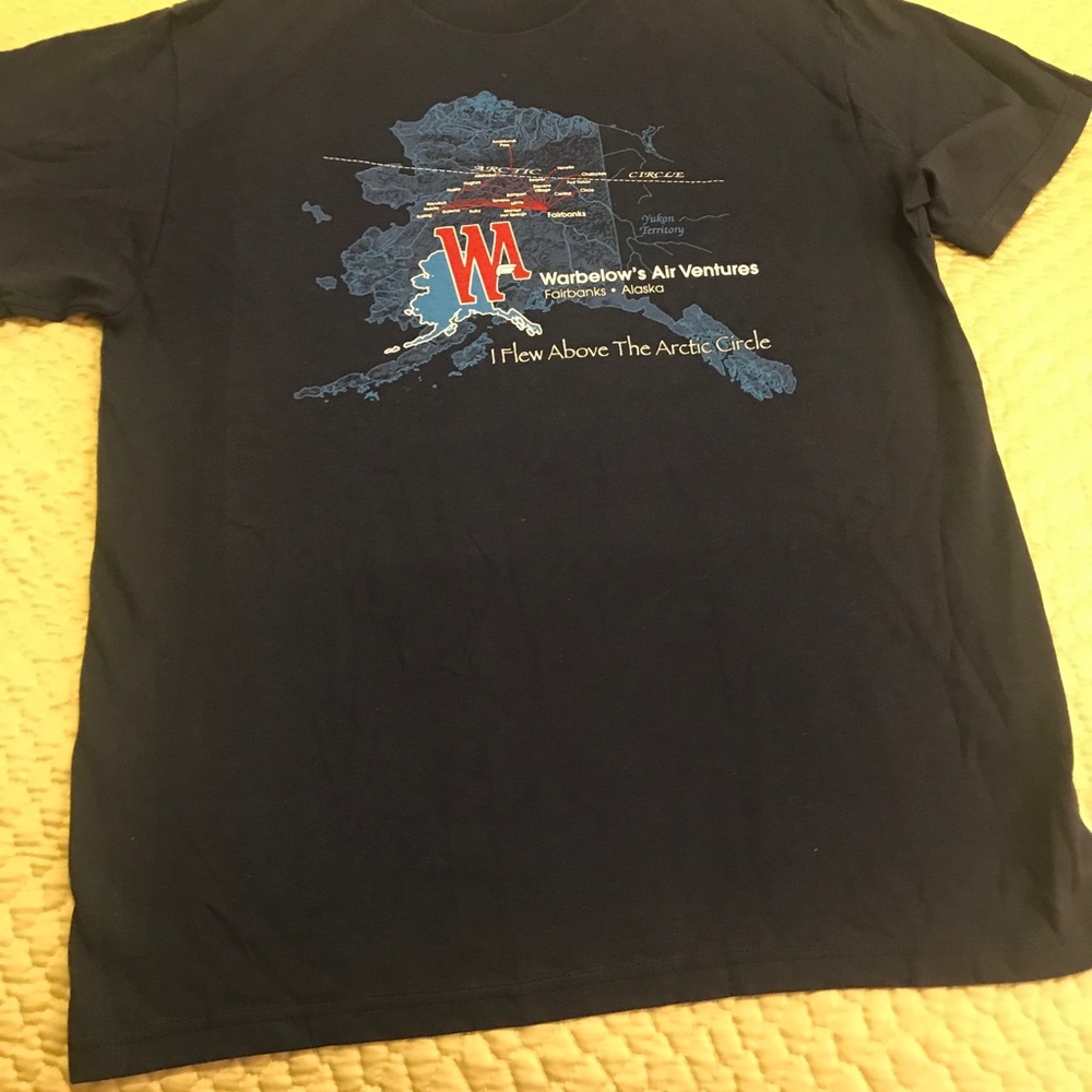 ‼️SOLD‼️ NWOT Navy  Cotton Tee Shirt, Alaska Artic Circle